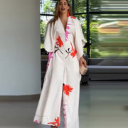 Fashionable Contrast Color, V-neck Design Slim Jumpsuit