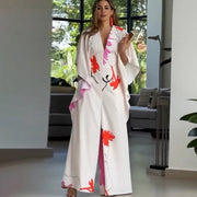 Fashionable Contrast Color, V-neck Design Slim Jumpsuit