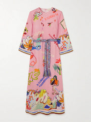 Printed Fashion Split Hem Dress