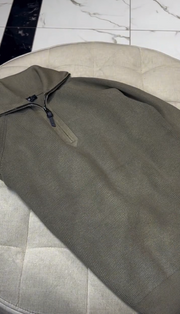 POLO Knit Quarter Zip Sweatshirt