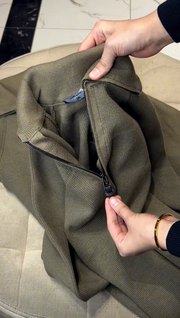 POLO Knit Quarter Zip Sweatshirt