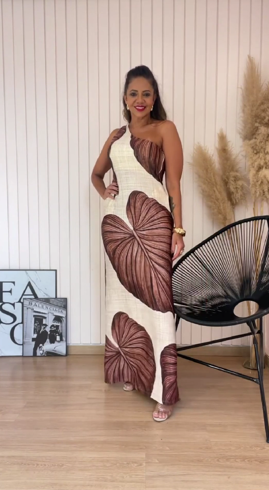 Anita Brown Farewell Sleeveless Maxi Dress