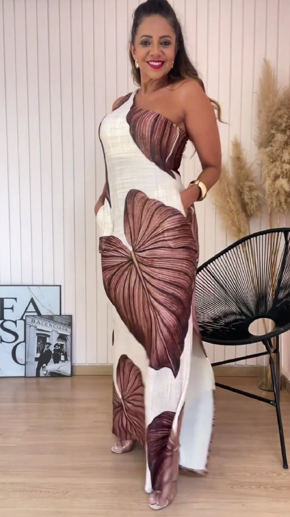 Anita Brown Farewell Sleeveless Maxi Dress