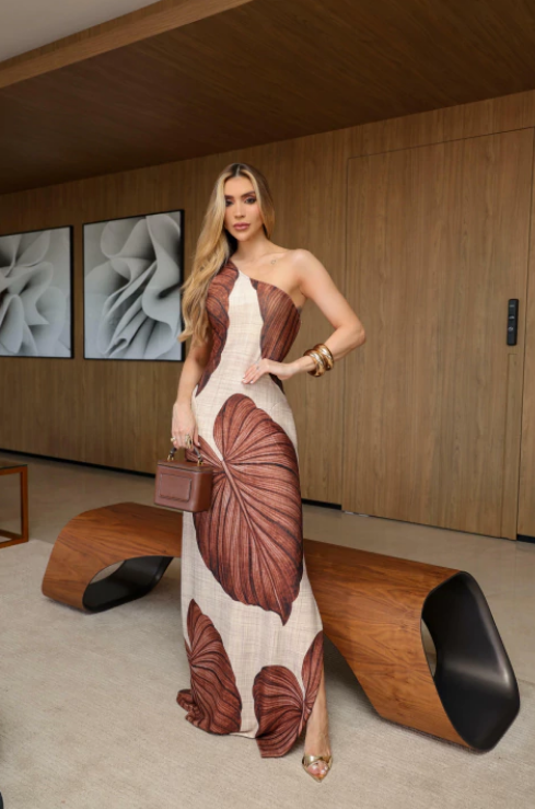 Anita Brown Farewell Sleeveless Maxi Dress