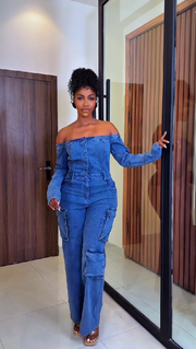 Fashionable one-piece jeans
