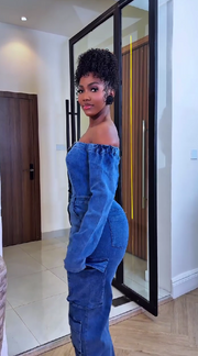 Fashionable one-piece jeans