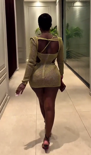 New spring and summer sexy hollow dress