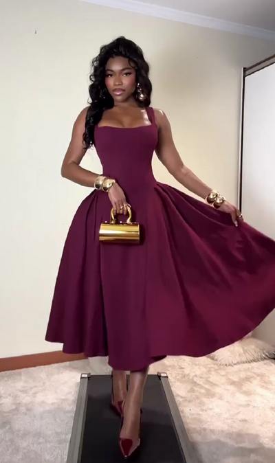 Sexy halter neck dress