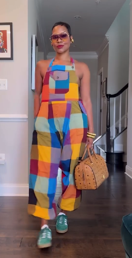 Fashion Graphic Print Sleeveless Overalls