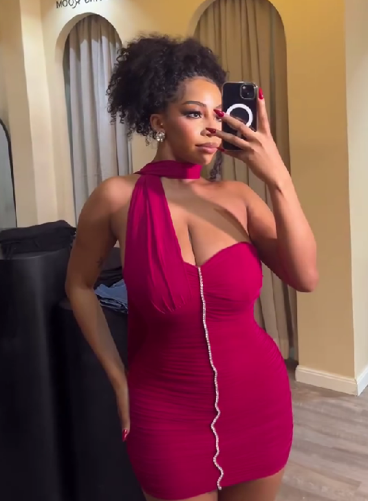 Sexy tube top halter neck dress