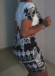 Tie-Dress with Print