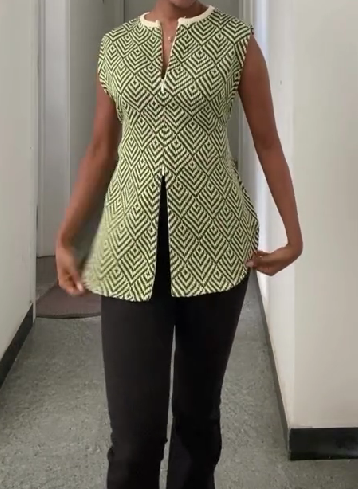 Round Neck Button Top Fashion Vest