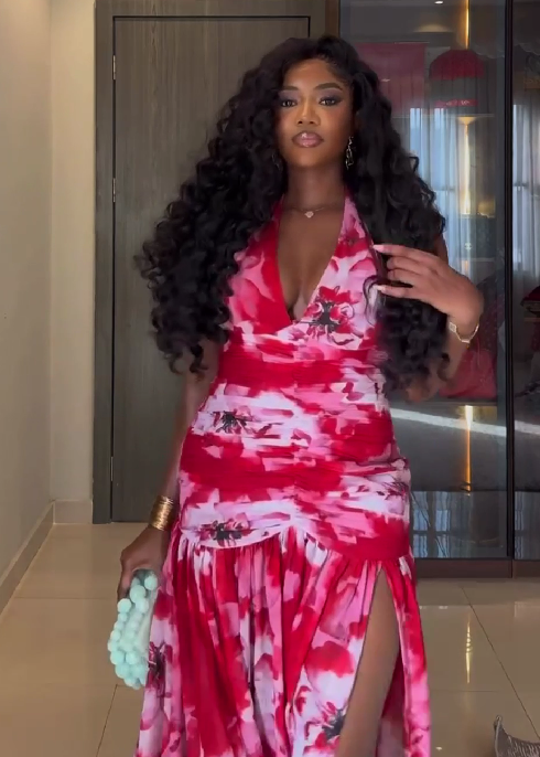 Holiday print dress