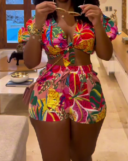 Lace Print Resort Set