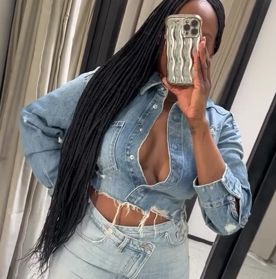 Short denim jacket