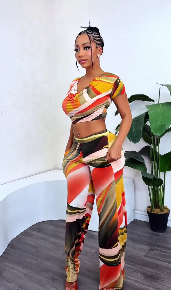 Multicolor patchwork set