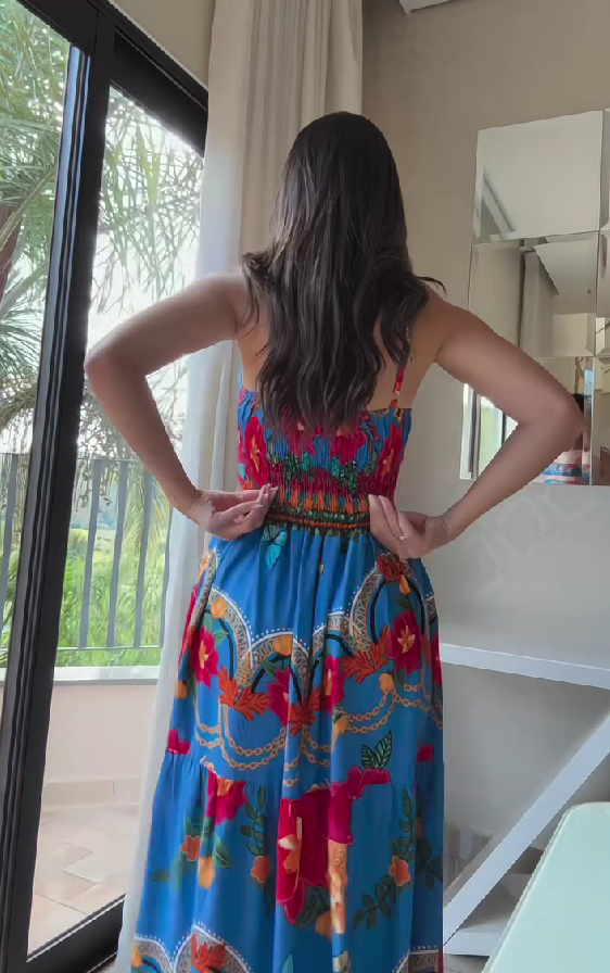 2025 Summer New Sleeveless Printed Dress