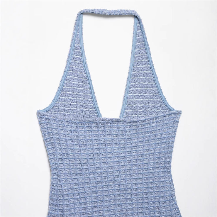 Sexy Simple Halter Neck Dress