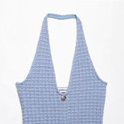Sexy Simple Halter Neck Dress