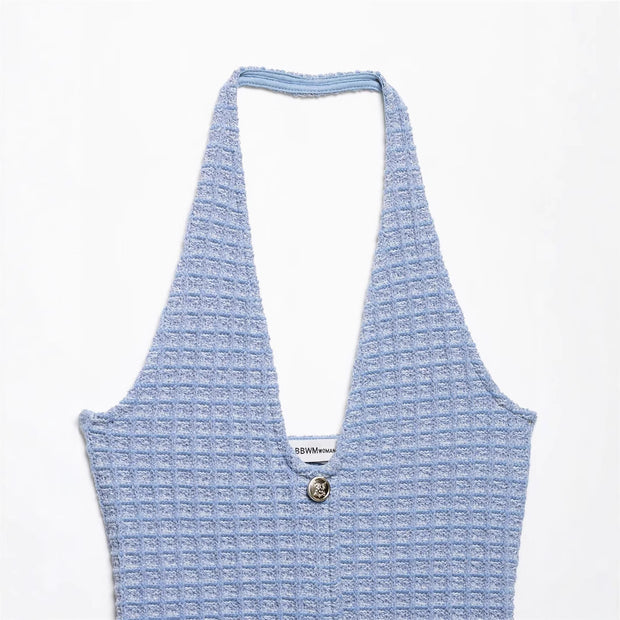 Sexy Simple Halter Neck Dress