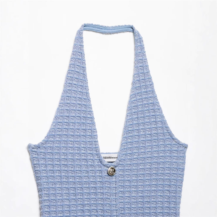 Sexy Simple Halter Neck Dress