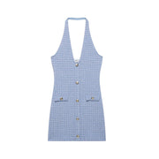 Sexy Simple Halter Neck Dress