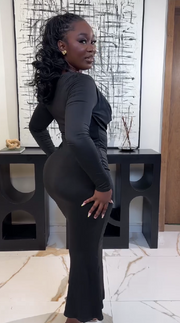 Black long sleeve dress