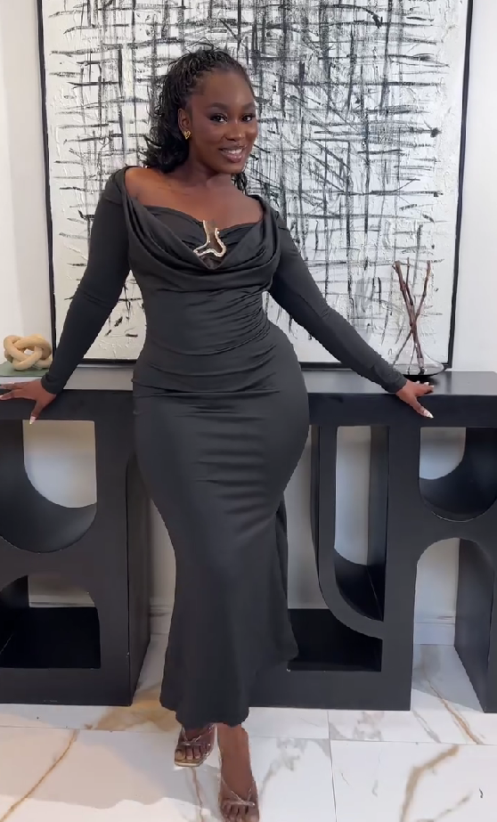 Black long sleeve dress