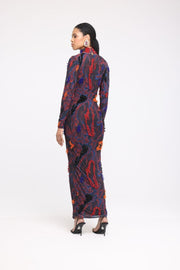 MIDNIGHT BLUE ANKLE LENGTH DRESS