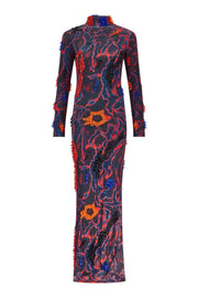 MIDNIGHT BLUE ANKLE LENGTH DRESS