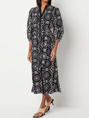 Eyelet Detail Cardigan Dress