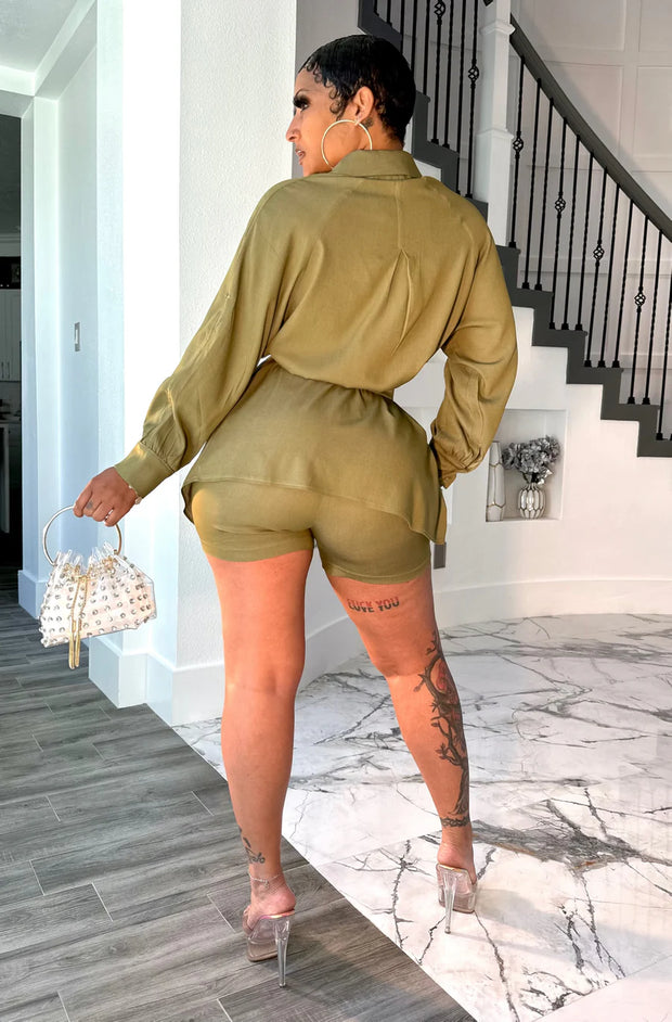 Ebony Linen Short Set (New)