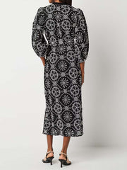 Eyelet Detail Cardigan Dress