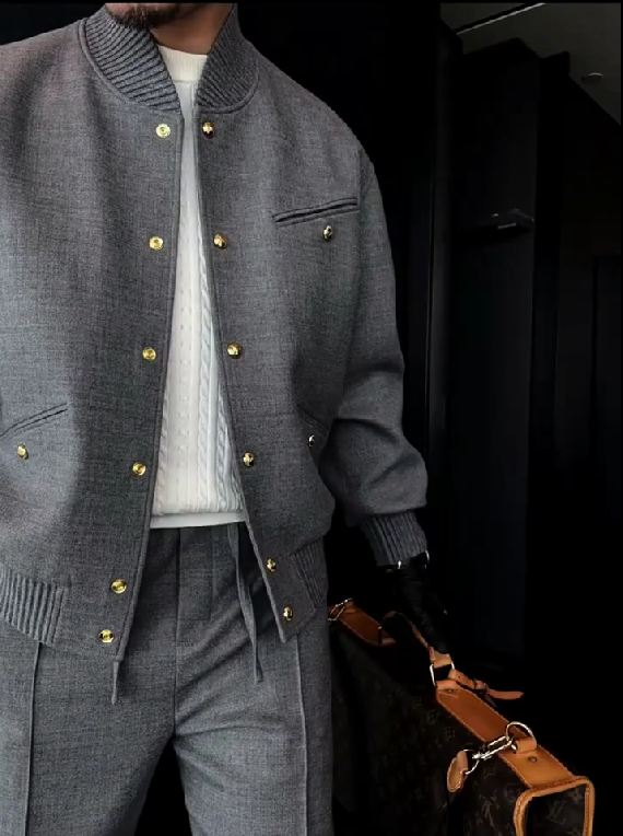 Fashion new solid color long sleeve jacket