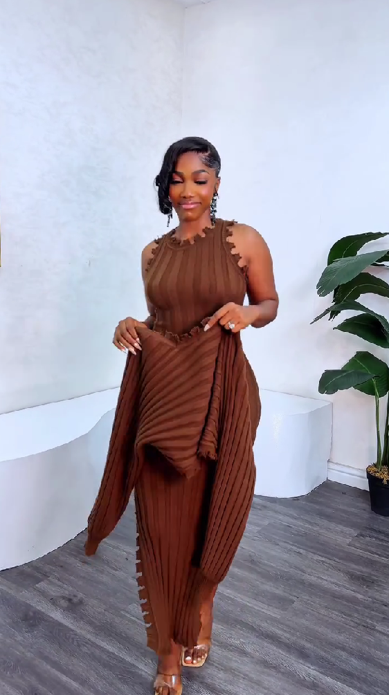 Solid color patchwork long sleeve hip dress