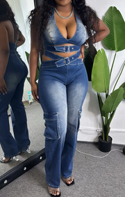 Stunning Stylish Denim Jumpsuit