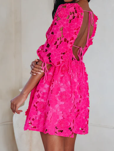 The Backless Lace Vacation Dress