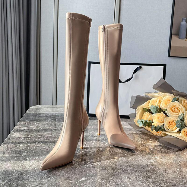 2024 Original Genuine Leather Pointed Toe Boots