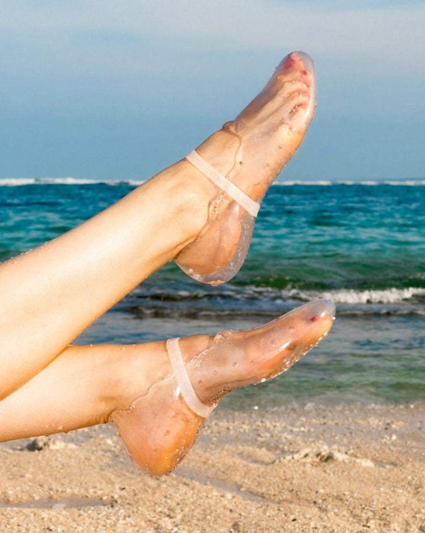 Fashion PVC Crystal Transparent Soft Bottom Water Shoes