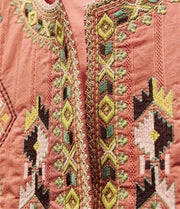 2024 Original Round Neck Sleeveless Flower Embroidery Suit