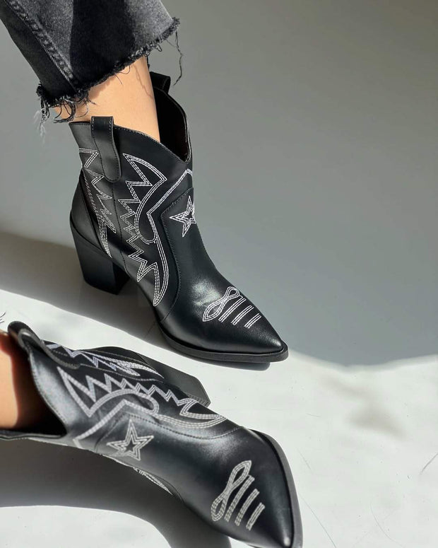 Women's Printed Casual Cowboy Boots