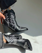 Women's Printed Casual Cowboy Boots