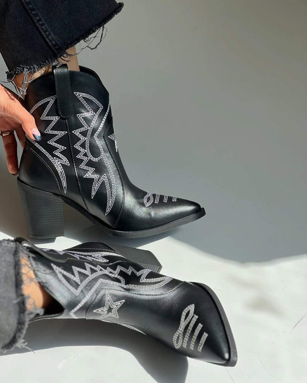 Women's Printed Casual Cowboy Boots