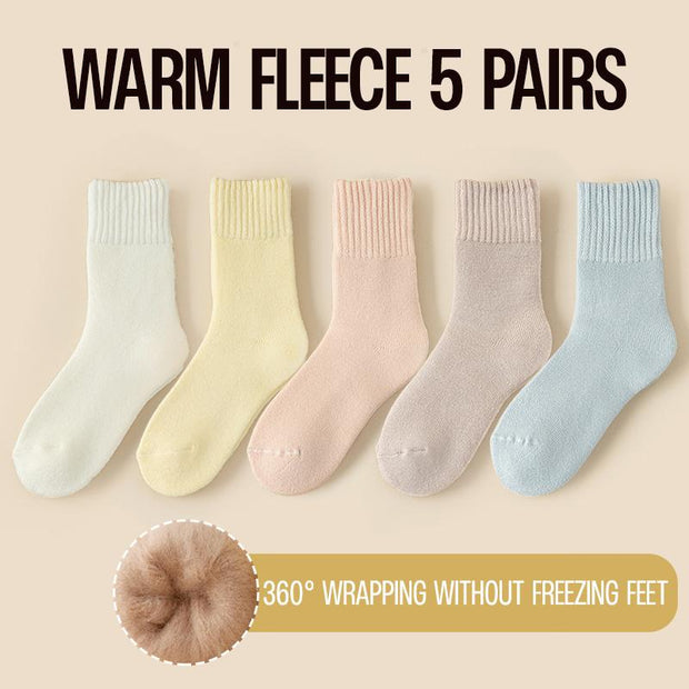 Women's winter fashion fleece warm socks