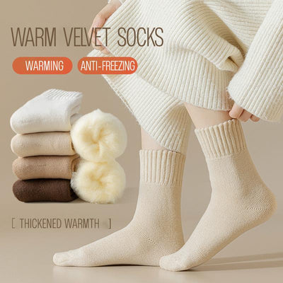Women's winter fashion fleece warm socks