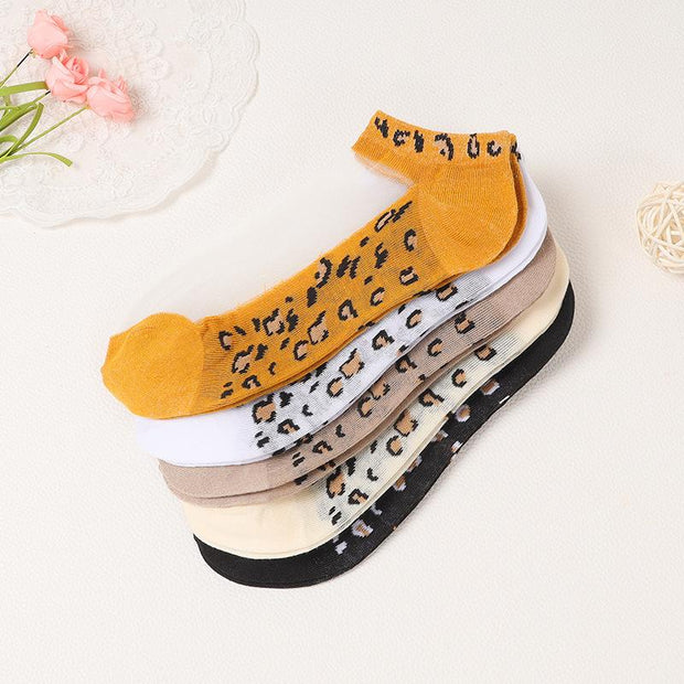 summer leopard socks