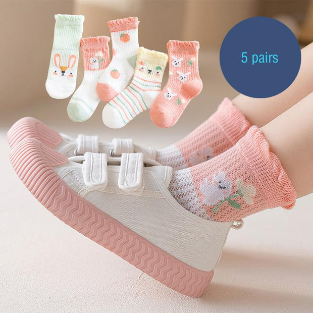 Summer cute breathable sweat-absorbing children's socks