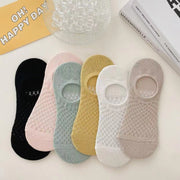 Ladies breathable non-slip mesh socks
