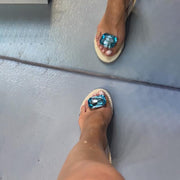 Wicker Cristal Flat Sandals