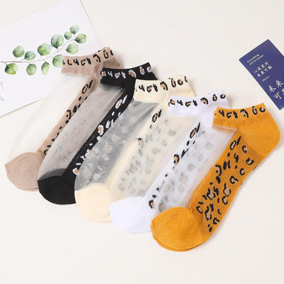 summer leopard socks